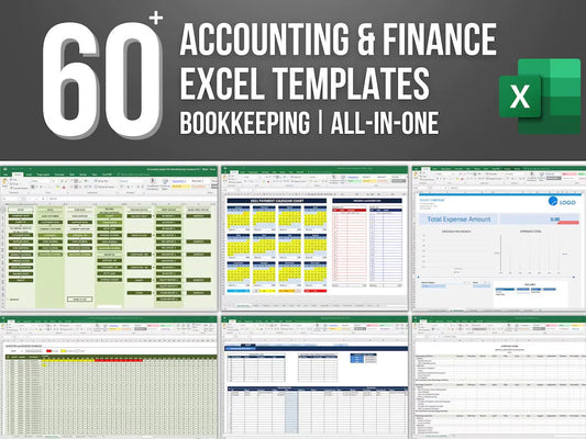 60+ Accounting & Finance Excel Templates Bundle