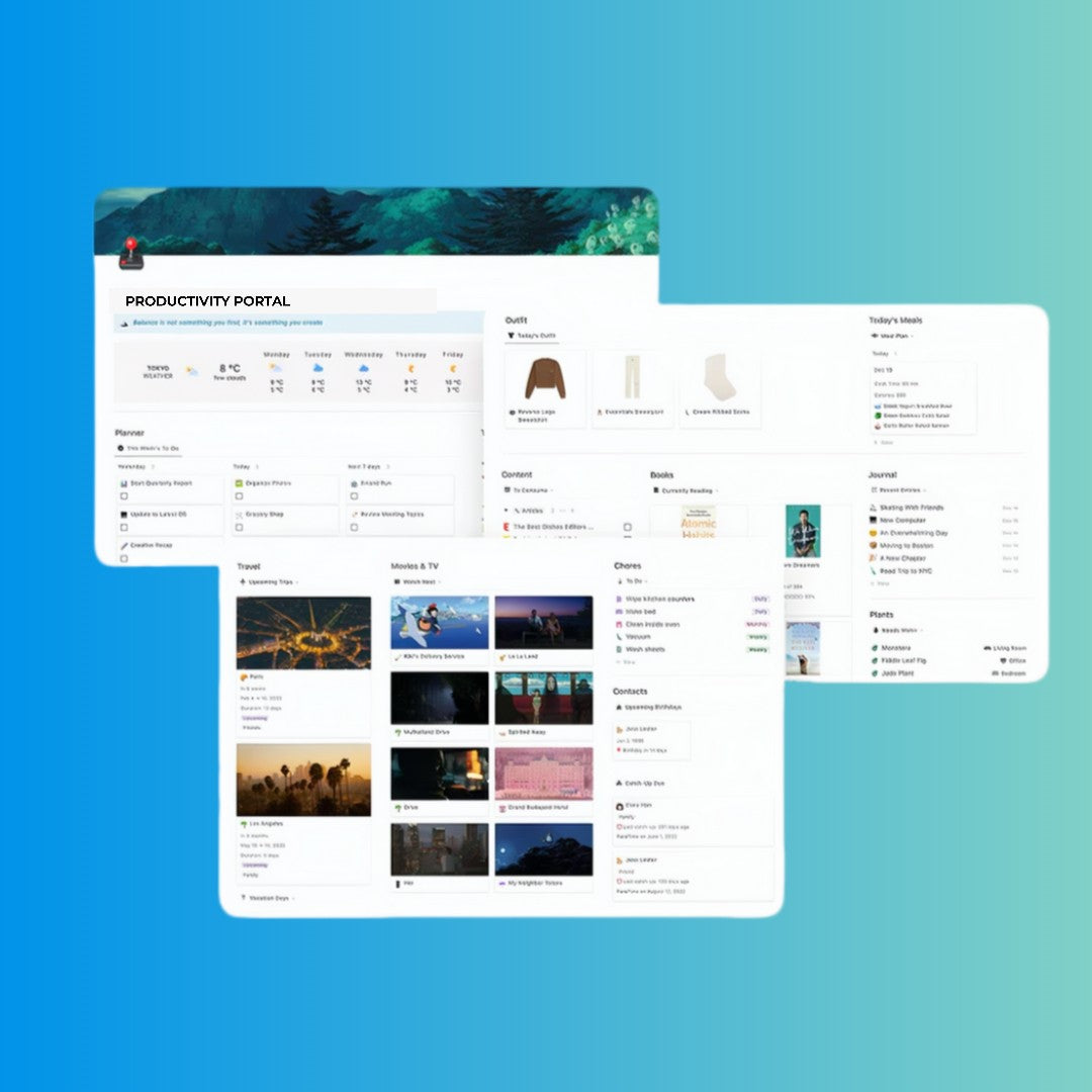 Productivity Portal Notion Template